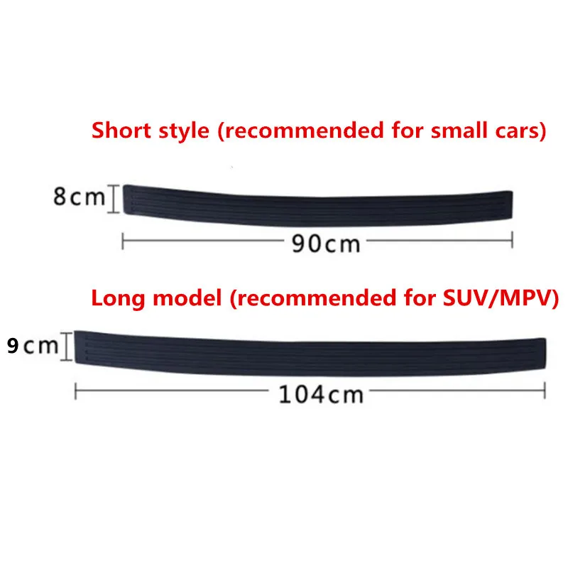 Car Trunk Rubber Bumper Guard Protector Car Accessaries For SsangYong Actyon Turismo Rodius Rexton Korando Kyron Musso Sports