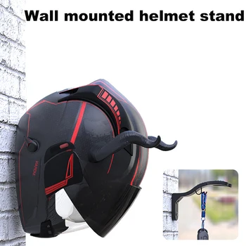 אופנוע קסדה וו מדפי הוק hanger הבית מטען מעיל מחזיקי מטבח ארון מדף קיר הר ווים שחור