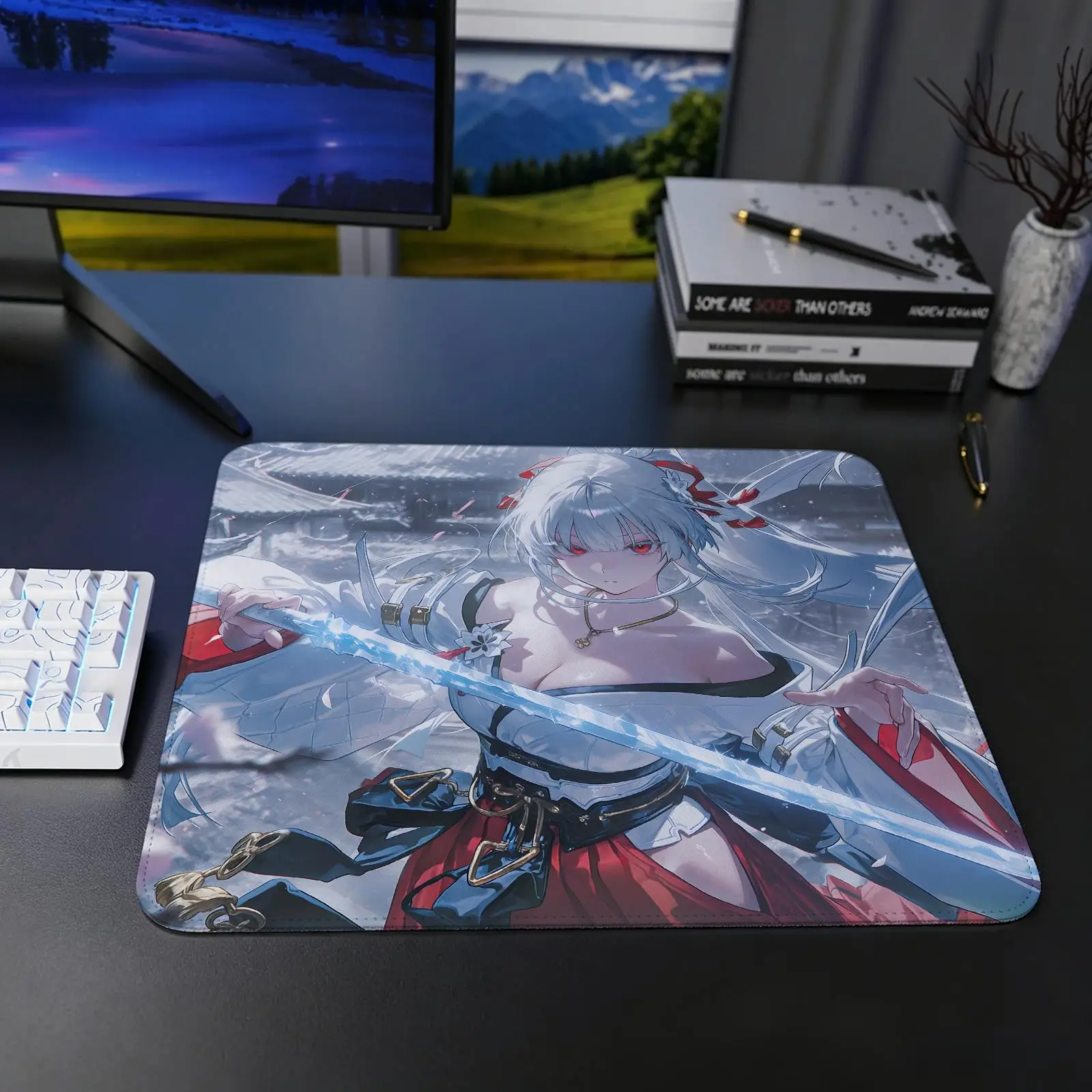 Mouse Pad Regular gaming mouse pad Wuthering Waves HIYUKI S/M/L size Office mouse pad Laptop desk mat Stitched edge mouse pad
