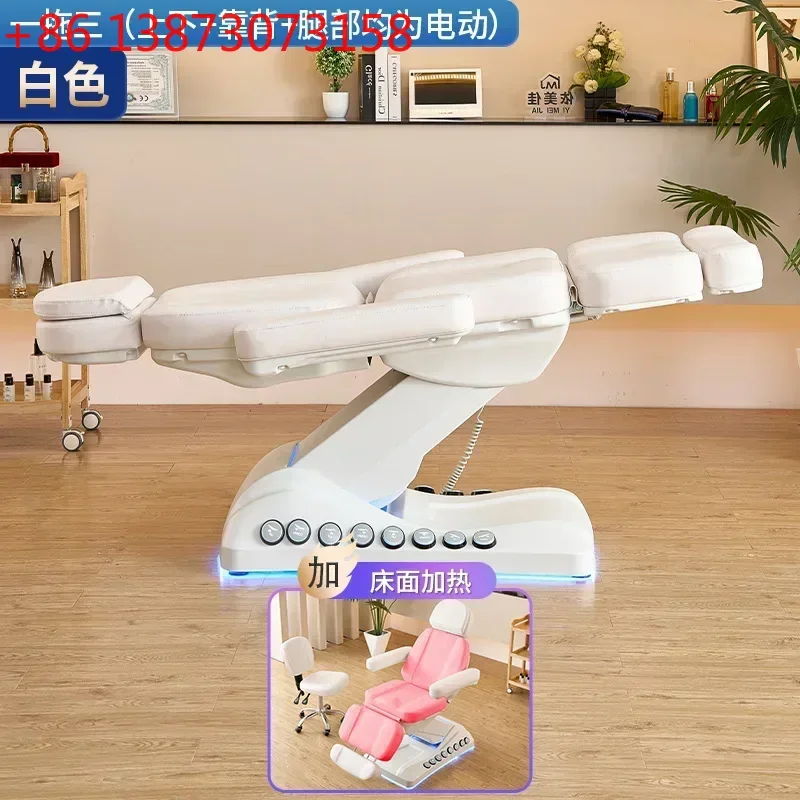beauty bed body massage embroidery bed automatic lifting