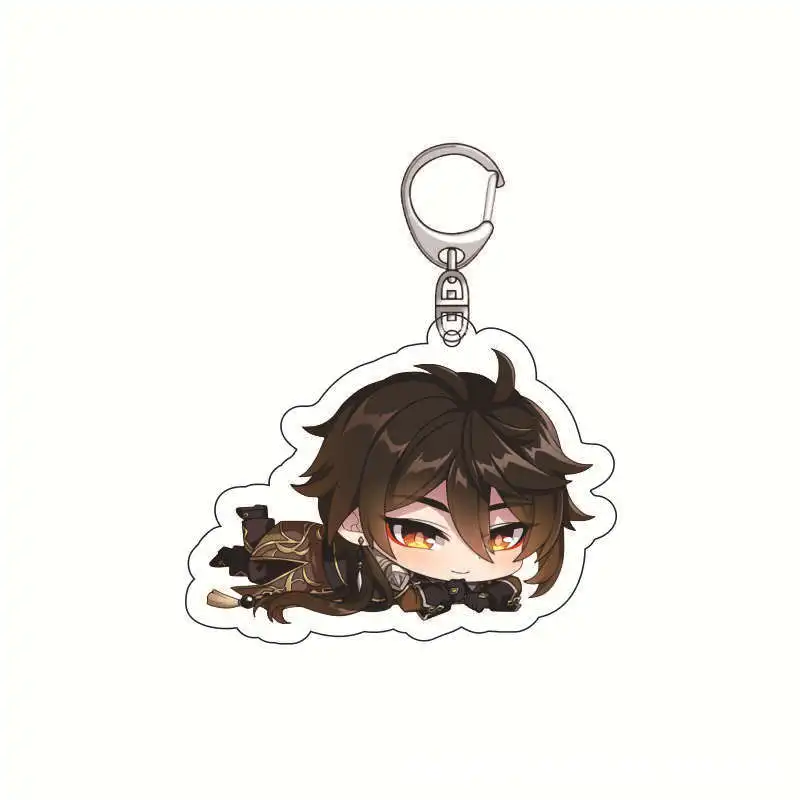 원신 임팩트 아크릴 키체인 애니메이션 상품 케칭 파이몬 바바라 학교 창의적 펜던트 모바일 게임 액세서리 재고 있음