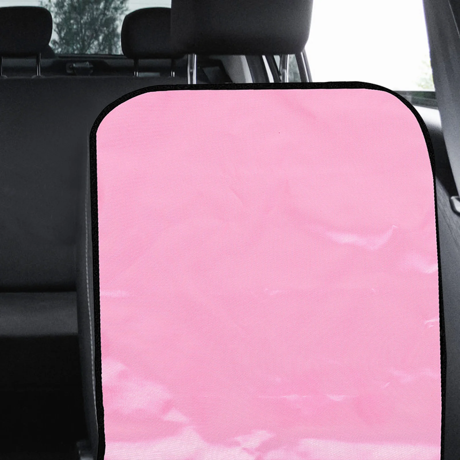 

Pink Fake Car Seat Back Protector Kick Mat for Durable Easy to Clean Multifunctional Storage Vehicle Interior Guard
