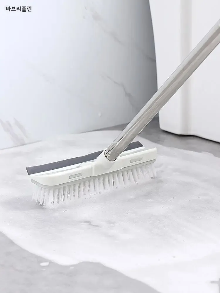 VanzLife Long Handle Toilet Brush - Floor Cleaning Wiper for Ceramic Tile Bathroom Non-Slip Bristles Toilet Bowl Cleaner