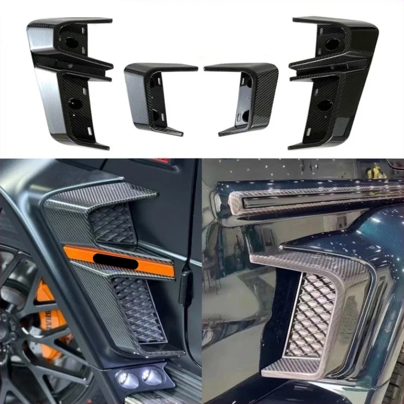 

Сухие вентиляционные отверстия для колесной арки из углеродного волокна для Mercedes Benz G Class G500 G63 G350 G400 G900 Модифицированная накладка на крыло автомобиля