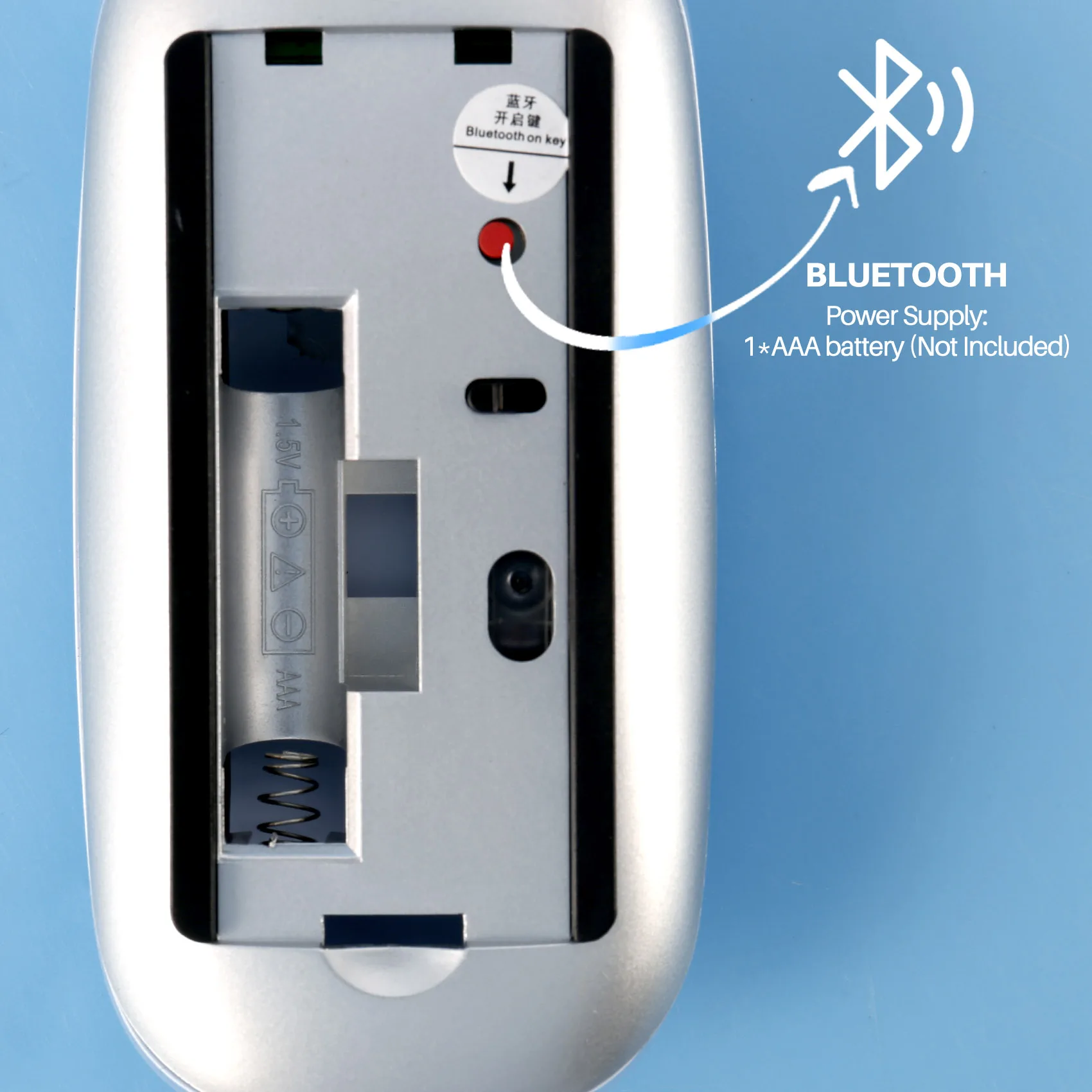 블루투스 무선 매직 마우스, 인체공학적 PC 마우스, 무소음 컴퓨터 마우스