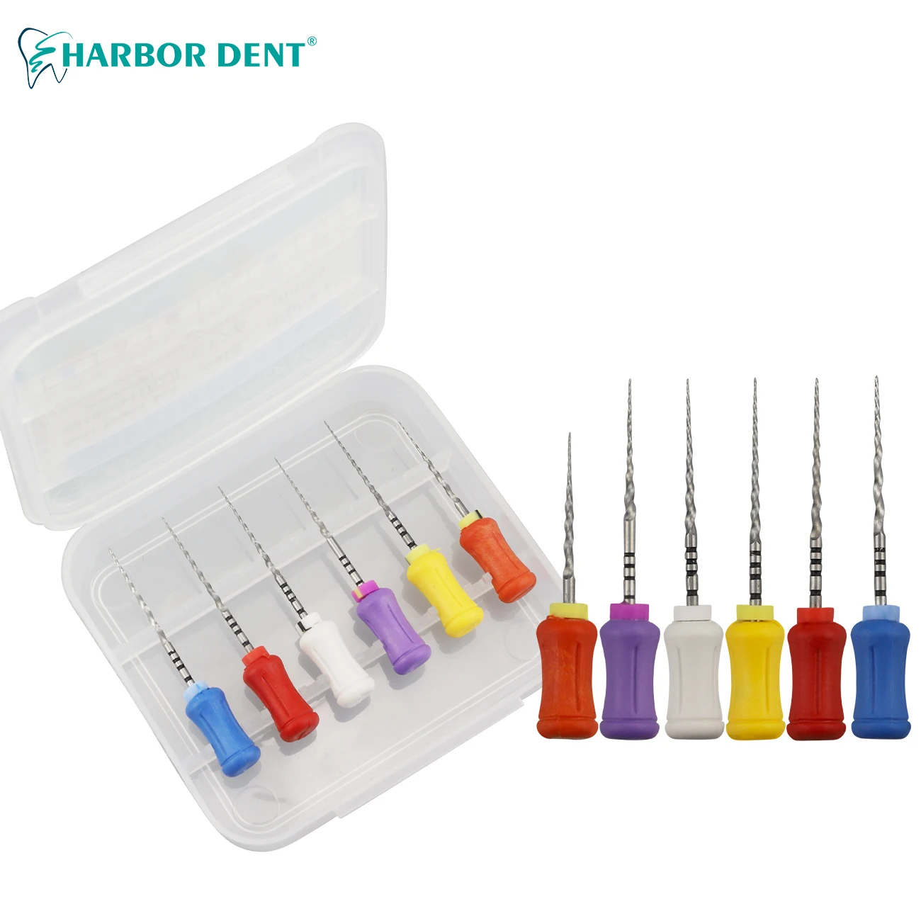 

6pcs/Box Dental Bendable NiTi Hand Use Super Files Dentist Root Canal Files Length 19mm 25mm Shaping Finishing Tools