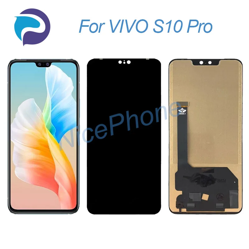 

ДЛЯ VIVO S10 Pro LCD дисплей кодирующий преобразователь сенсорного экрана в сборе Замена 6,44 "V2121A для VIVO S10 Pro экран ЖК-дисплей