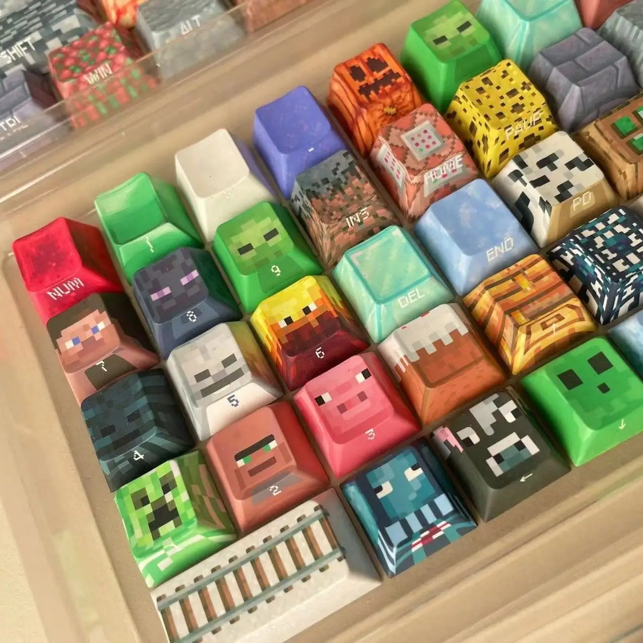 120+ مفتاح بكسل نمط Keycap الجانب طباعة أغطية المفاتيح غطاء مفتاح رائع PBT الكرز الشخصي ل الكرز 61 63 64 68 87 104 لوحة المفاتيح الميكانيكية