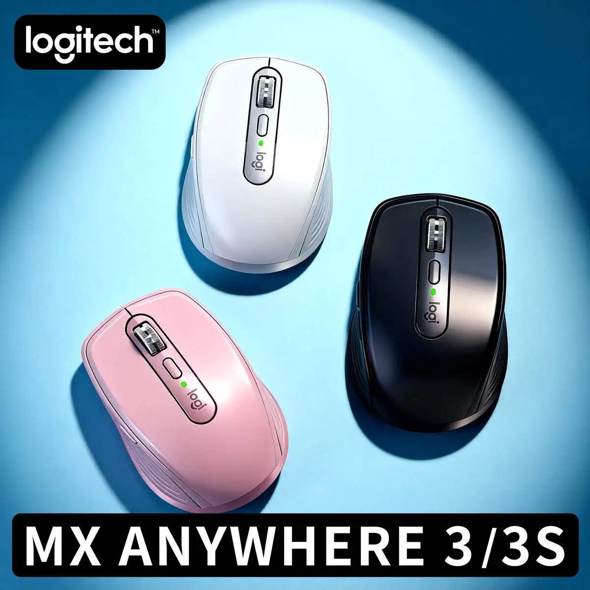 لوجيتك ماستر سيريز MX Anywhere 3S بلوتوث ماوس لاسلكي صامت صوت ناعم مكتب أنثى اللوحي