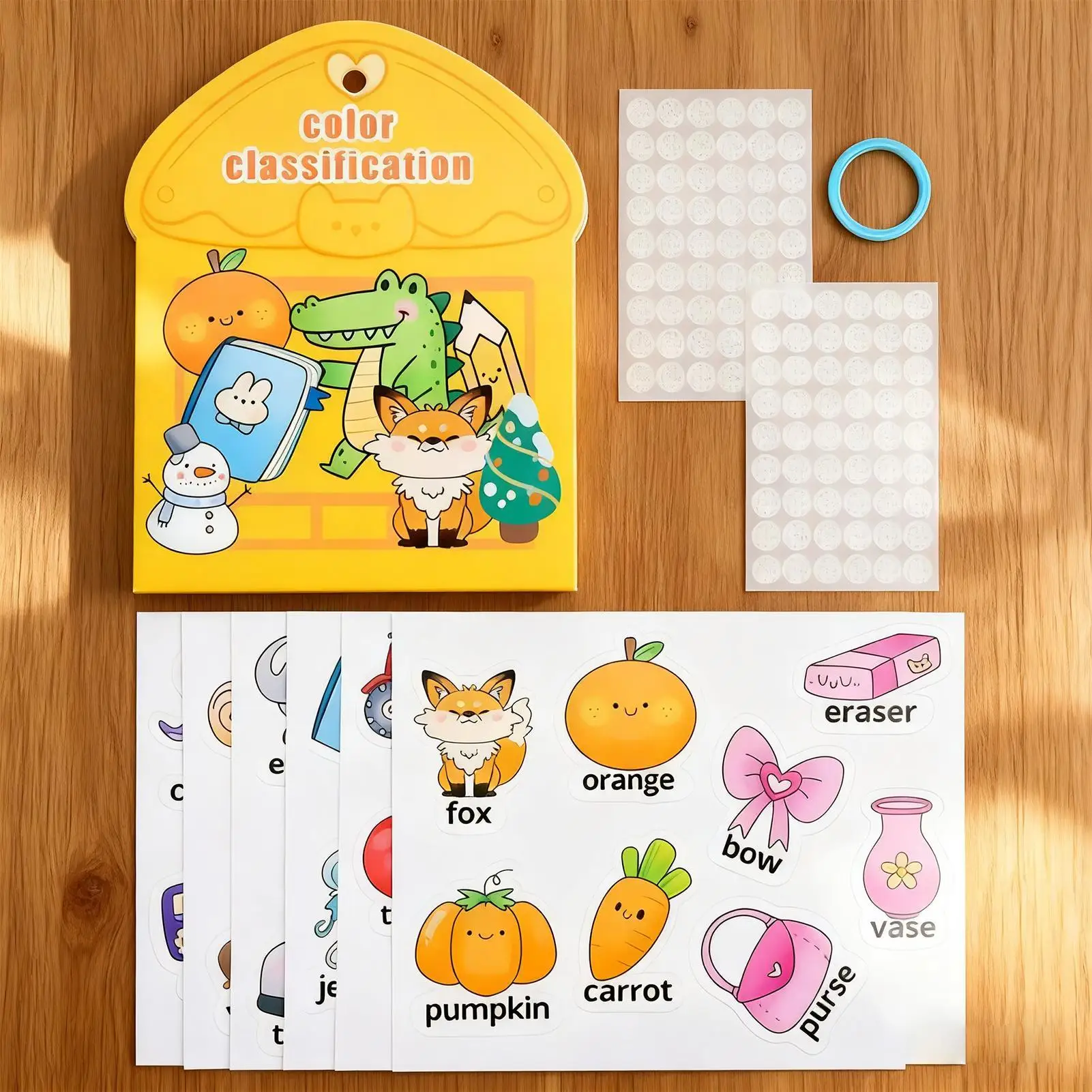 Sticker Books For Toddler Reusable Homeschool Quiet Activities Matching Game Toddler Educational Learning Toys For New Year