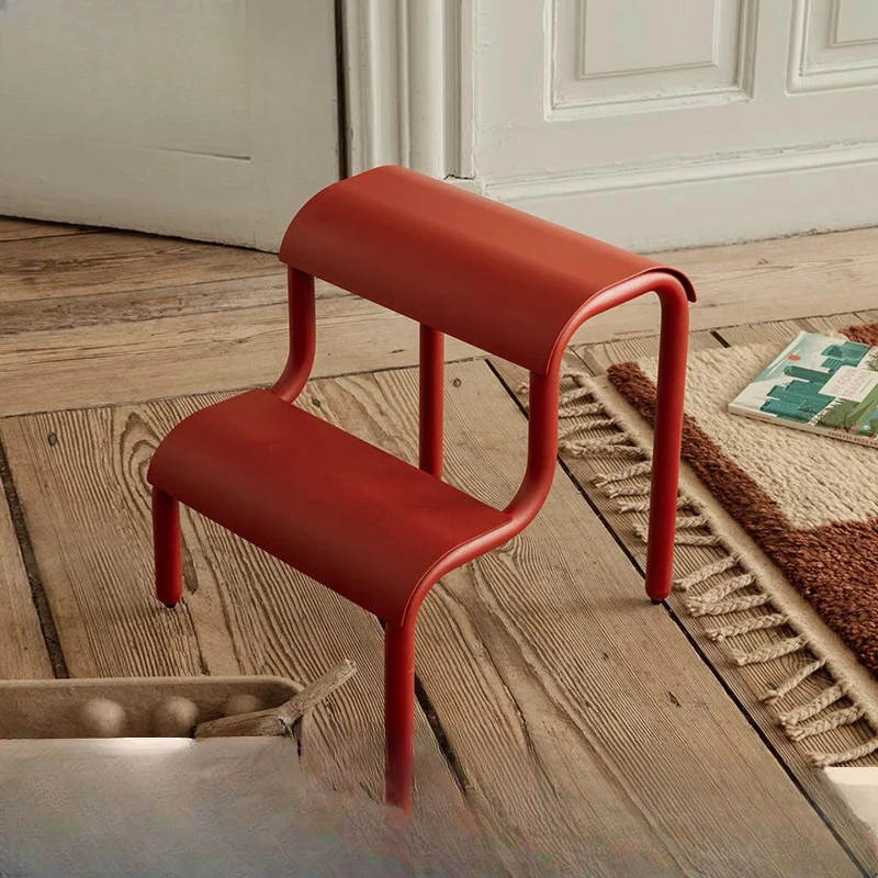 

Double step stool, multifunctional footstool