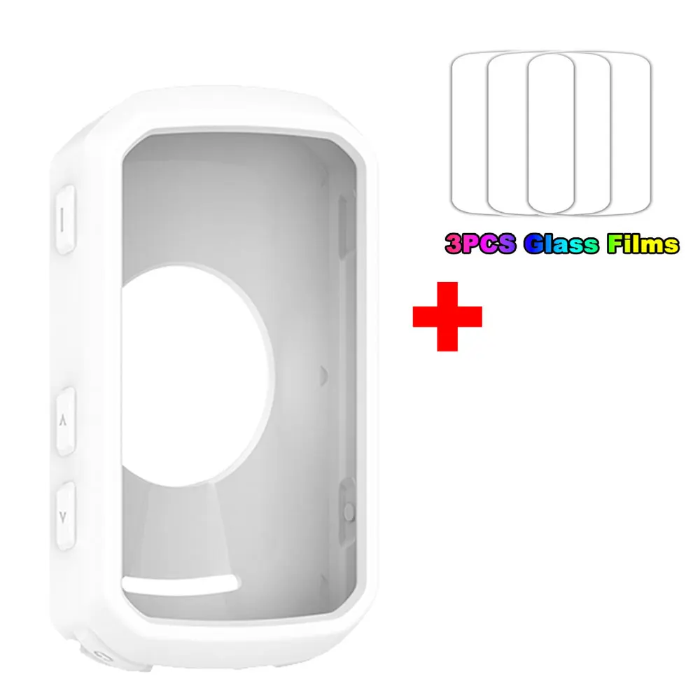 For Garmin Edge 850 550 Protective Case Cover + 2PCS Glass Films