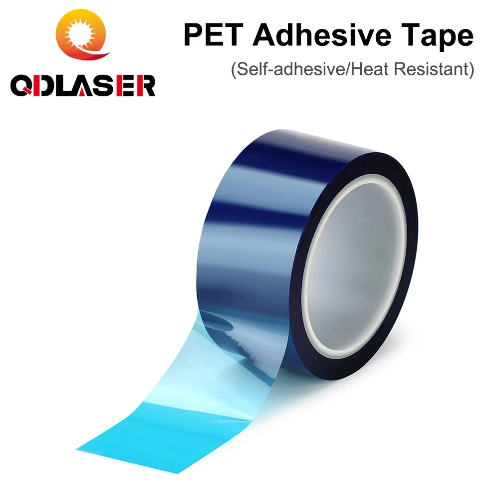 QDLASER PET Adhesive Tape for Laser Lens Protective Lithium Battery Dust Off Dust-Proof Heat Resistant Insulation Protection