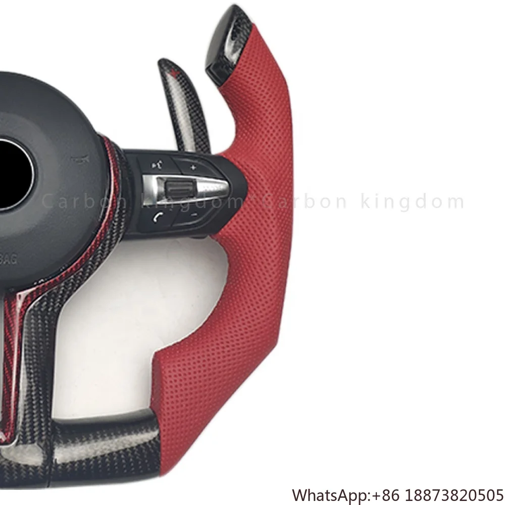 Factory Custom Alcantara Carbon Fiber LED Steering Wheel Fit for BMW I8 I3 Steering Wheel