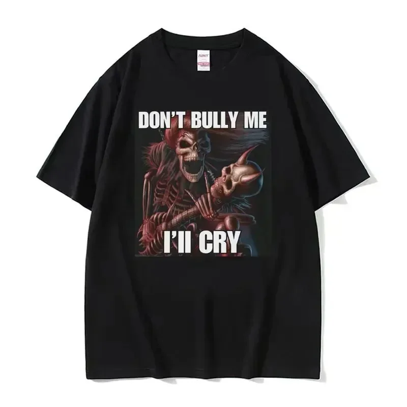 Autistische Lustige Skelett Meme Print T Shirt Männer Frauen Mode Gothic Retro T Shirt Mode Harajuku Kawaii T-shirt Y2K Kleidung