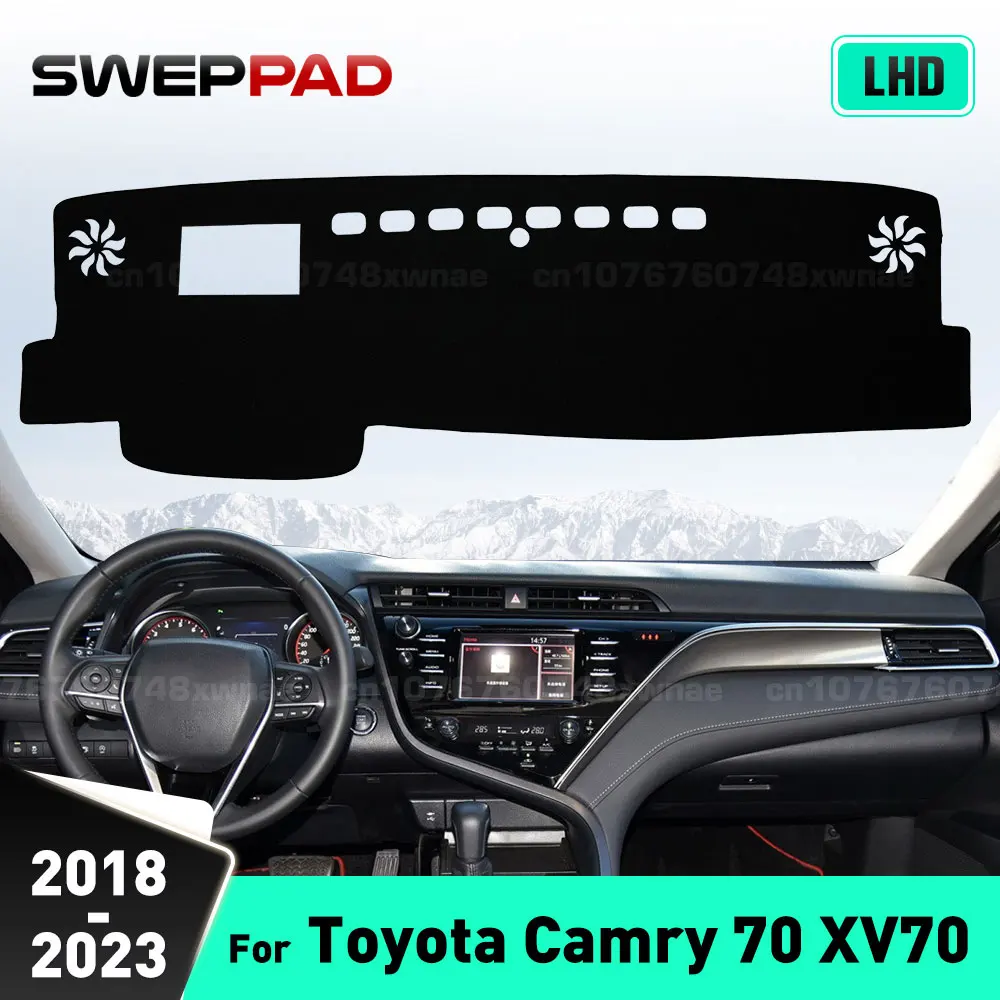 

Для Toyota Camry 70 XV70 2018 2019 2020 2021 2022 2023 крышка приборной панели автомобиля коврик для приборной панели солнцезащитный козырек анти-УФ ковры автомобильные аксессуары