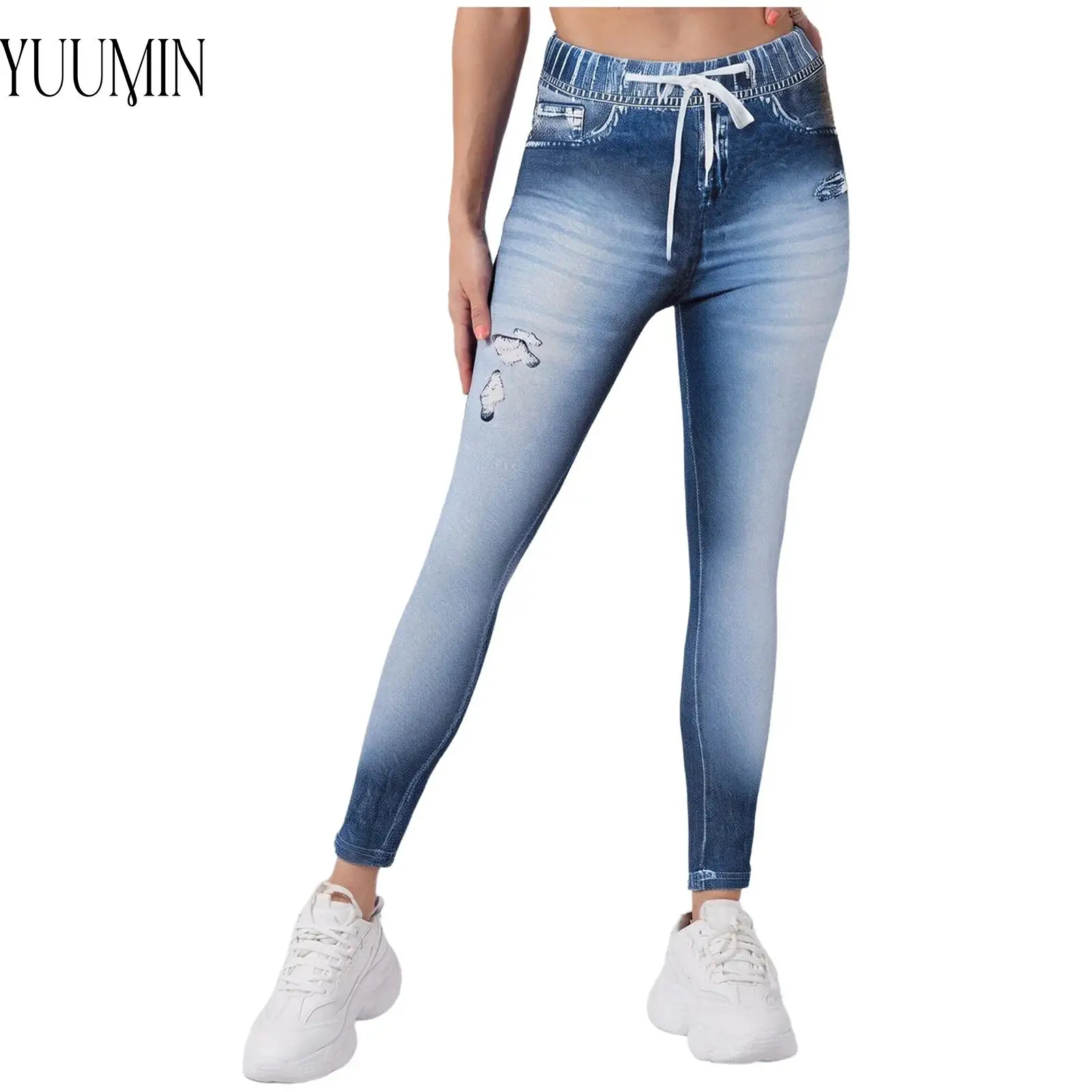 

Kids Girls Gym Sports Pants Drawstring Stretchy Jeggings High Waist Elastic Waistband Leggings for Running Yoga Workout Cycling
