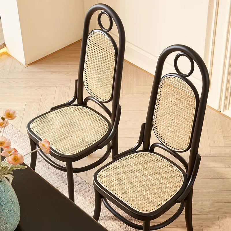 Dining table and chair combination designer medieval restaurant hotel high back dining chair