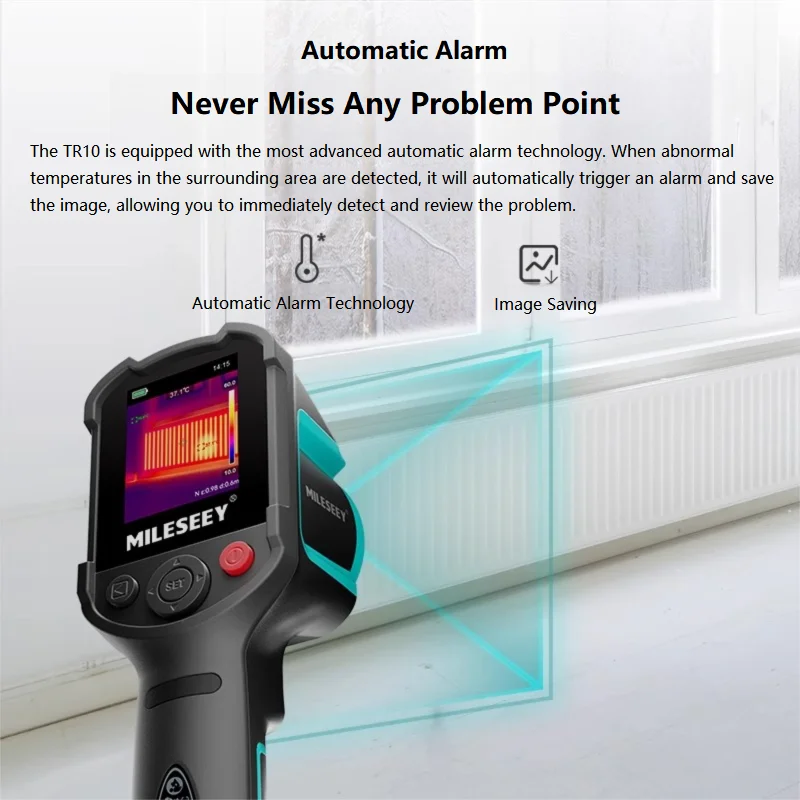 MiLESEEY TR10 Handheld Infrared Thermal Imager 192x192 Thermal Image 50mk Sensitivity 240x240 Display Resolution 6 Color 3