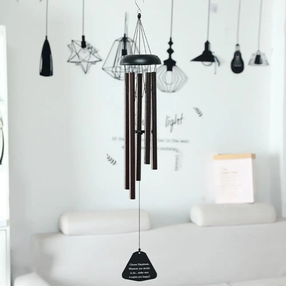 

Garden Decor Japanese Style Wind Chimes Retro Metal Aluminum Tube Wind Bell Antique Handcrafted Blessing Bell Zen Patio