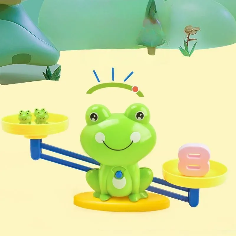 Children Early Learning Math Frog Scales Puzzle Toys Games Intellectual Development