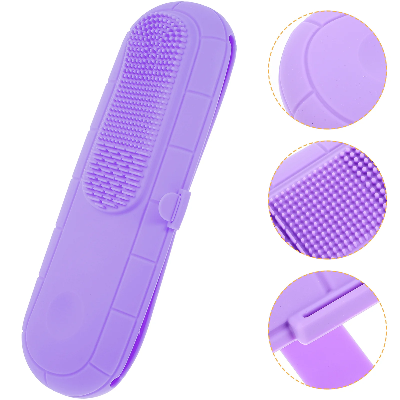 Estuche Compacto para Brochas de Maquillaje, Estuche Multifuncional de Silicona para Viajes, Organizador de Belleza Portátil, Estuche para Brochas de Maquillaje de Viaje