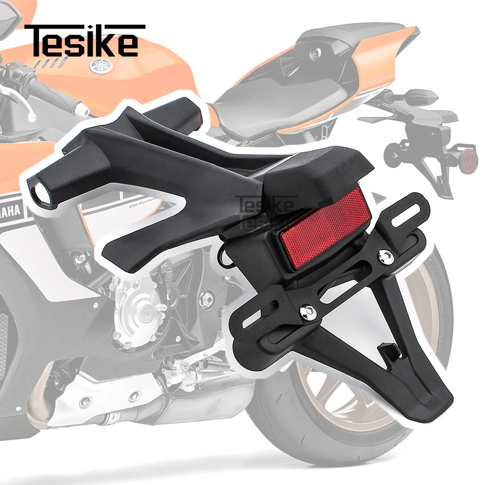 

Motorcycle Rear Mudguard License Plate Holder for YAMAHA YZF R1 2015-2023 Complete Fender YZF R1M Reflector Mounts