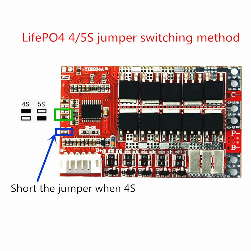 3S 4S 5S 50A BMS deska/50A 3.7V płyta zabezpieczająca baterię litową/3.2V żelazo fosforan/LiFePO4 bateria BMS płyta z balansem