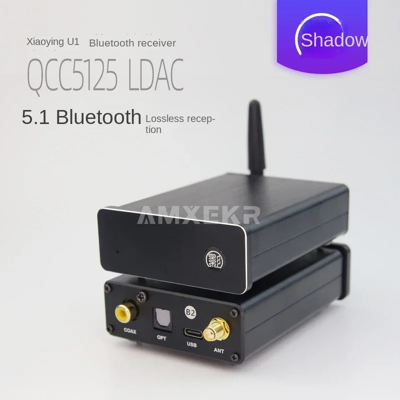 Xiaoying U1 5.1 Bluetooth Receiver Qcc5125 to Coaxial Fiber LDAC Digital Interface 5.3 5171