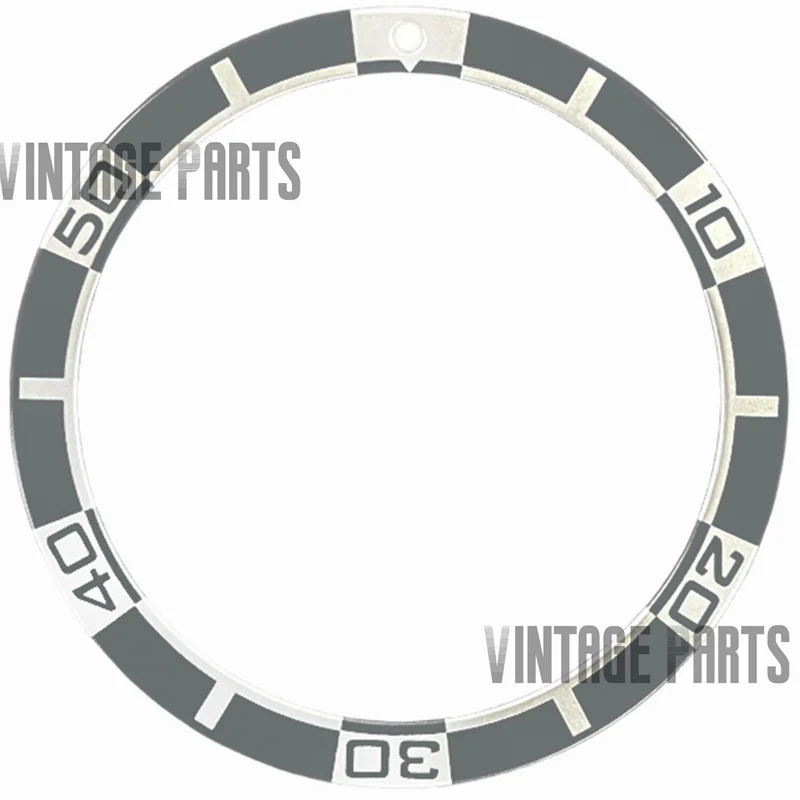 Inserto de bisel plano de aluminio, 38x31,5 Mm, apto para reloj seiko