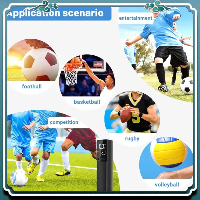 

Reliable Electric Ball Pump,Smart Air Pump Portable Fast Ball Inflation With Accurate Pressure Gauge And Digital LCD Display