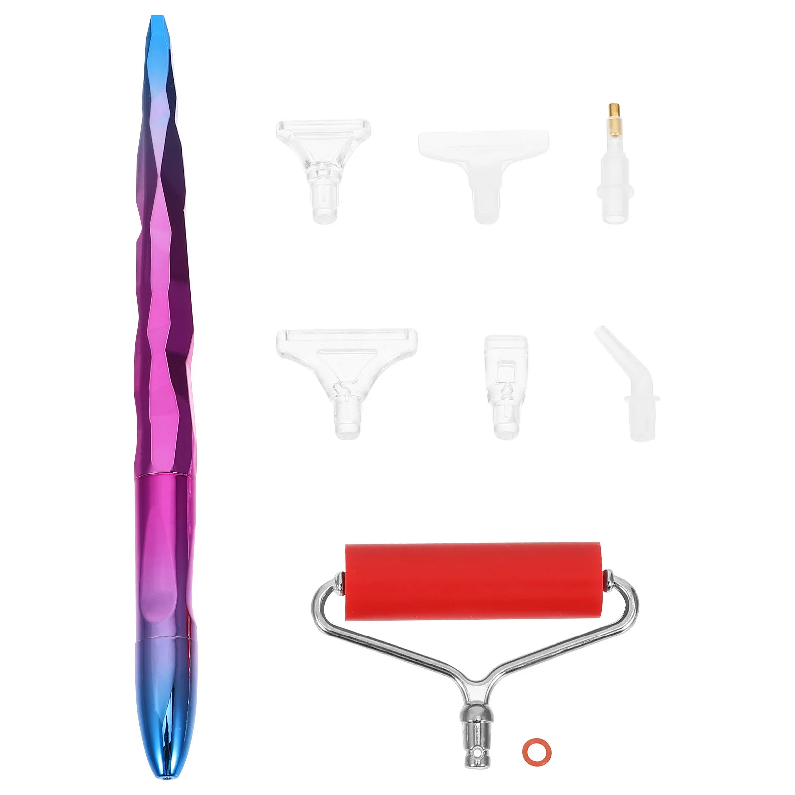 

1Set Rhinestone Art Painting Drill Pen with Plastic Tip Roller Drill Tool for DIY Diamond Art Crafts Nail Decoration Gem Crystal