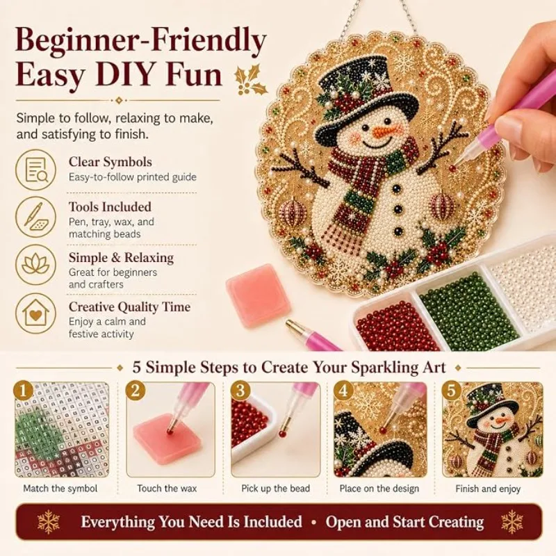 Christmas Pearl Suncatcher Kit 5