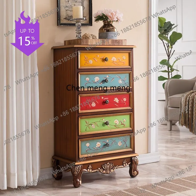 

Пять ящиков для хранения, входной шкаф из массива дерева, отделочный шкаф с вырезами и выдвижными ящиками.