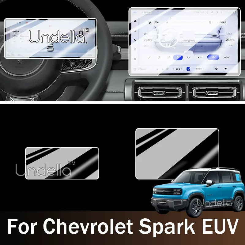 Car Center Control Screen Tempered Glass Film For Chevrolet Spark EUV 2026 2027 GPS Navigation Display Protector Car Accessories