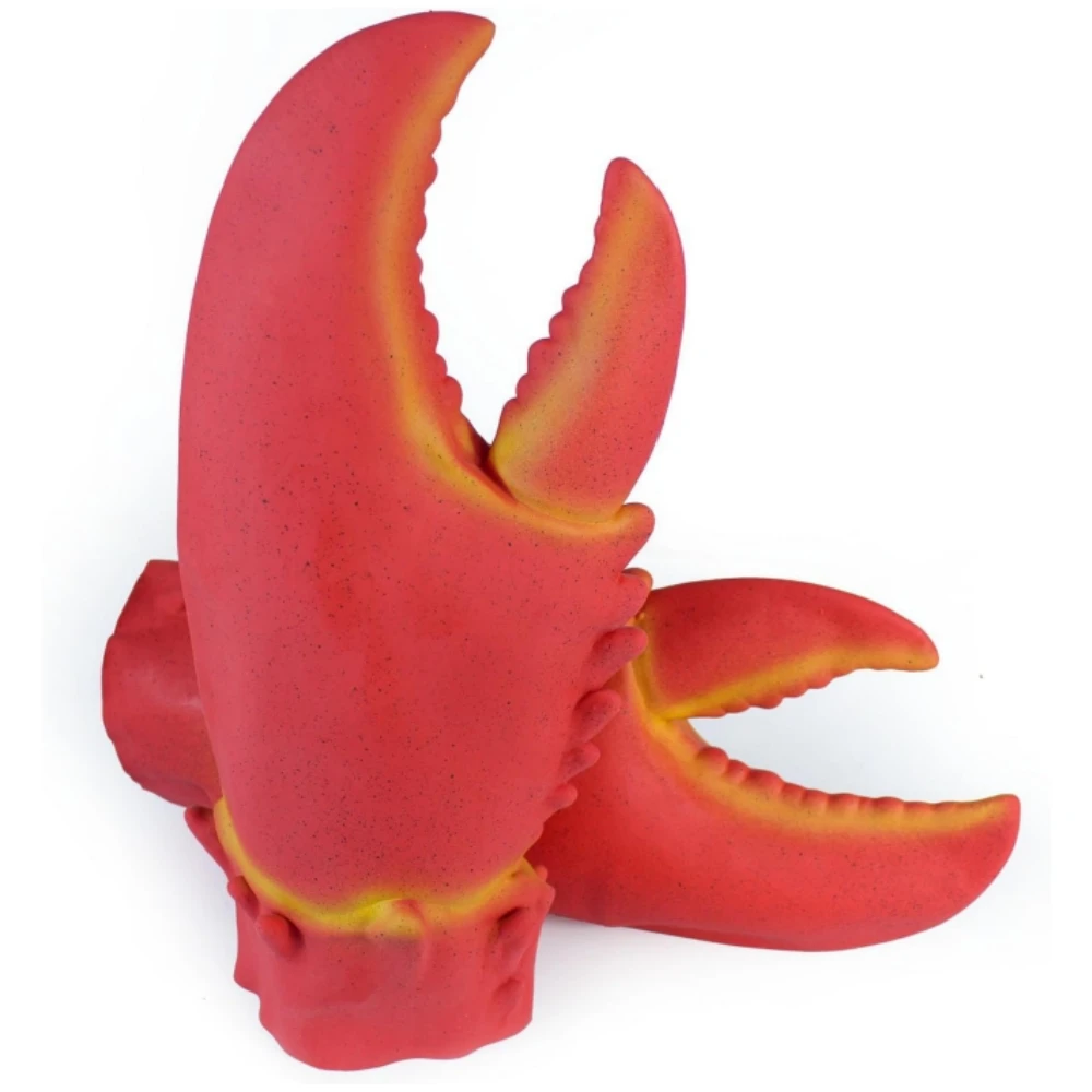 مضحك جراد البحر كراب مخالب قفازات الأيدي سلاح الدعائم هالوين زي اكسسوارات فنجر الدعائم الحيوان تأثيري لعبة حفلة الدعائم