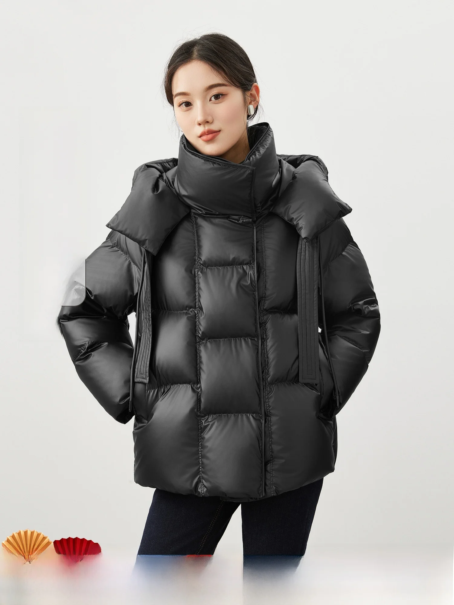 

Куртка Mijia Puffin 90 из высококачественного легкого полиэстера с наполнителем из белого гусиного пуха, с капюшоном и воротником-стойкой, повседневная, приталенная