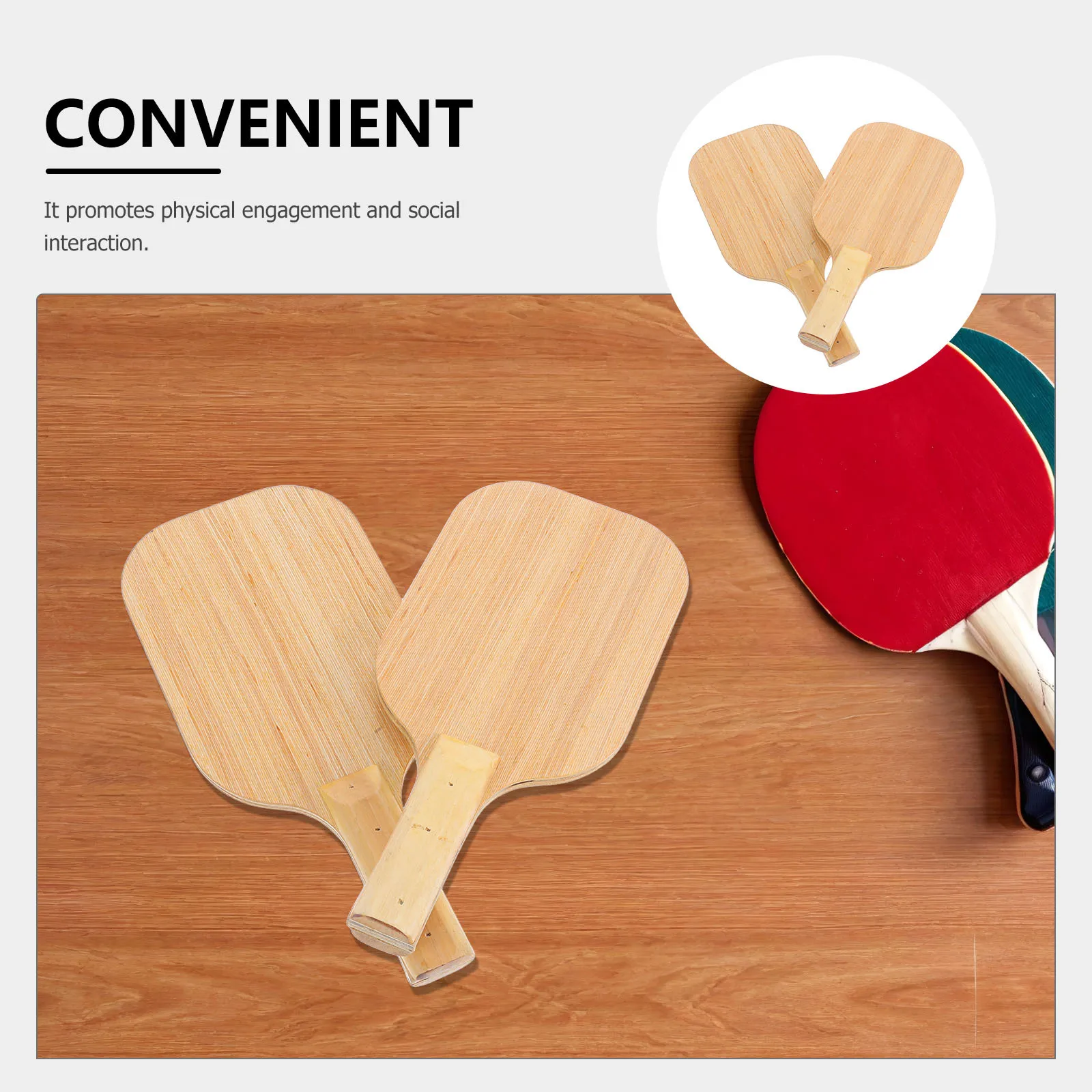 مجداف تنس الطاولة شخص أعمى حساسية عالية انتعاش قبضة مريحة معدات التدريب مجداف تنس الطاولة