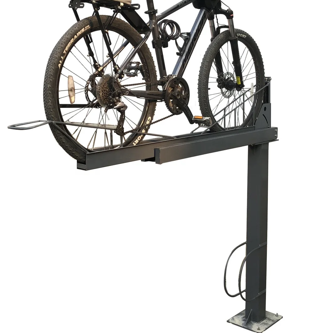 Dual Bicycle Rack Steel Hot-Dipped Galvanized Bike Rack