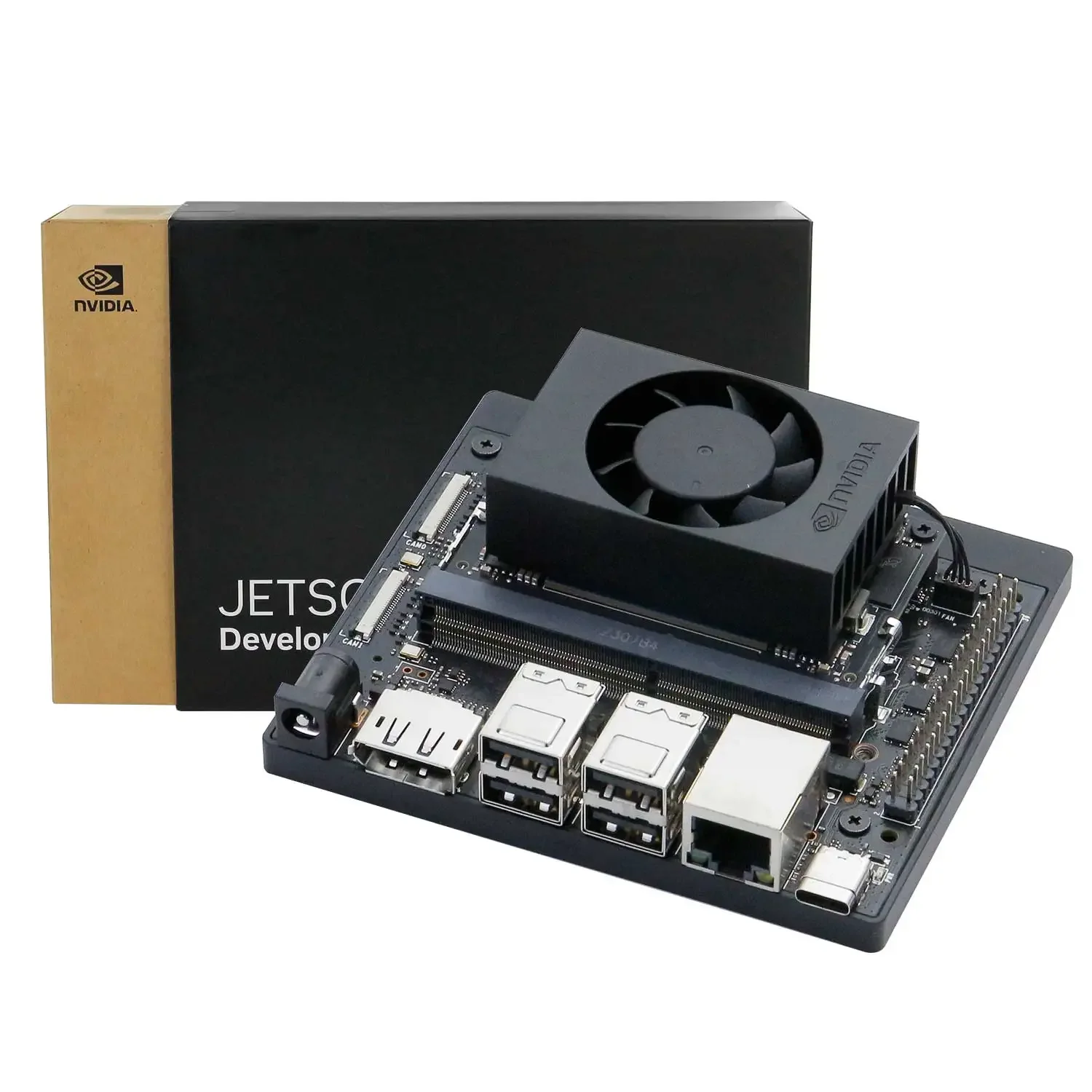 لوحة تطوير Jetson Orin NANO SUPER بذاكرة وصول عشوائي 8 جيجابايت مجموعة مطور AI الرسمية لأنظمة المدمجة والحافة 67 قمة طاقة الحوسبة