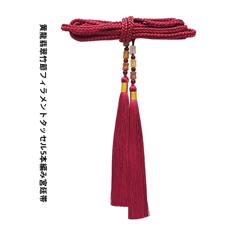 design-original-robe-hanfu-real-com-borla-de-bambu-e-jade-dragao-amarelo-cinto-dr-belt-moda-masculina-e-feminina
