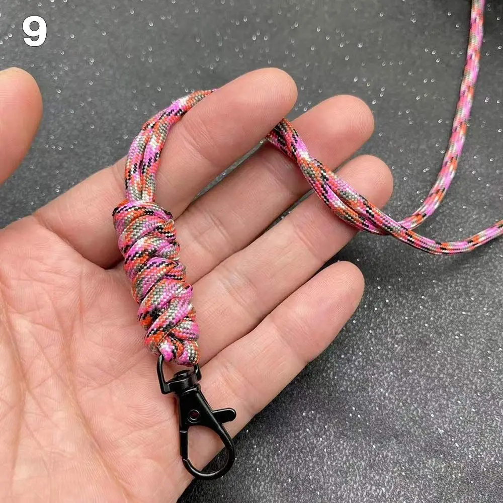 

High Quality Self-Defense Emergency Survival Backpack Lanyard Rotatable Buckle Key Ring Paracord Keychain Parachute Cord