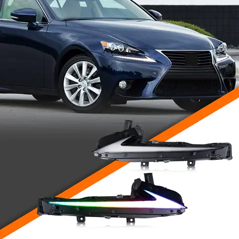 LED RGB Daytime Running Light for Lexus IS250 IS200t IS300 IS350 ISF 2014-2016 3IS Color Change DRL Kit [Not Fit 2017-2020]