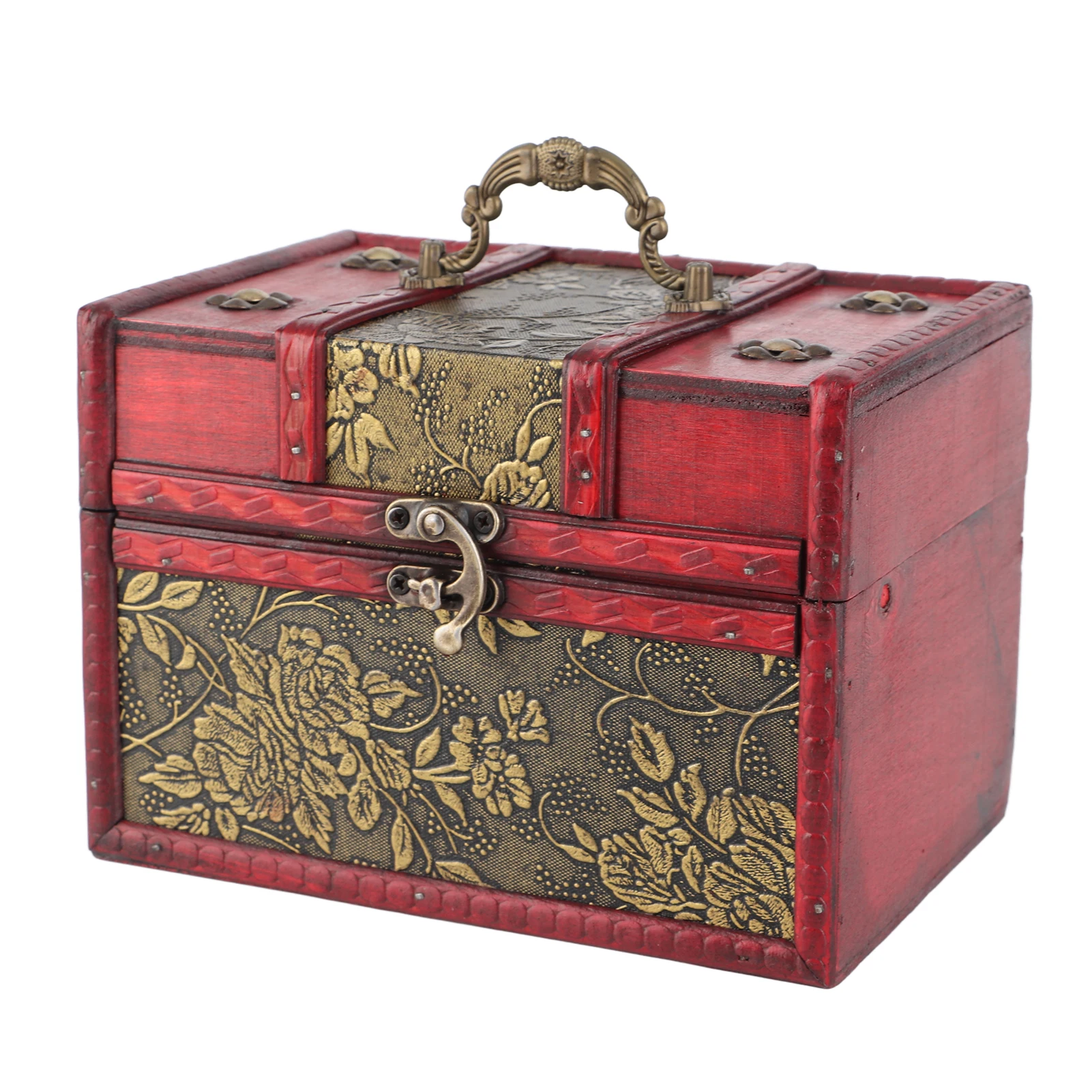 

European Style Jewelry Box Organizer Case Portable Wooden Pu Jewelry Display Storage Case for Jewelry Inlay Jewelry Storage box