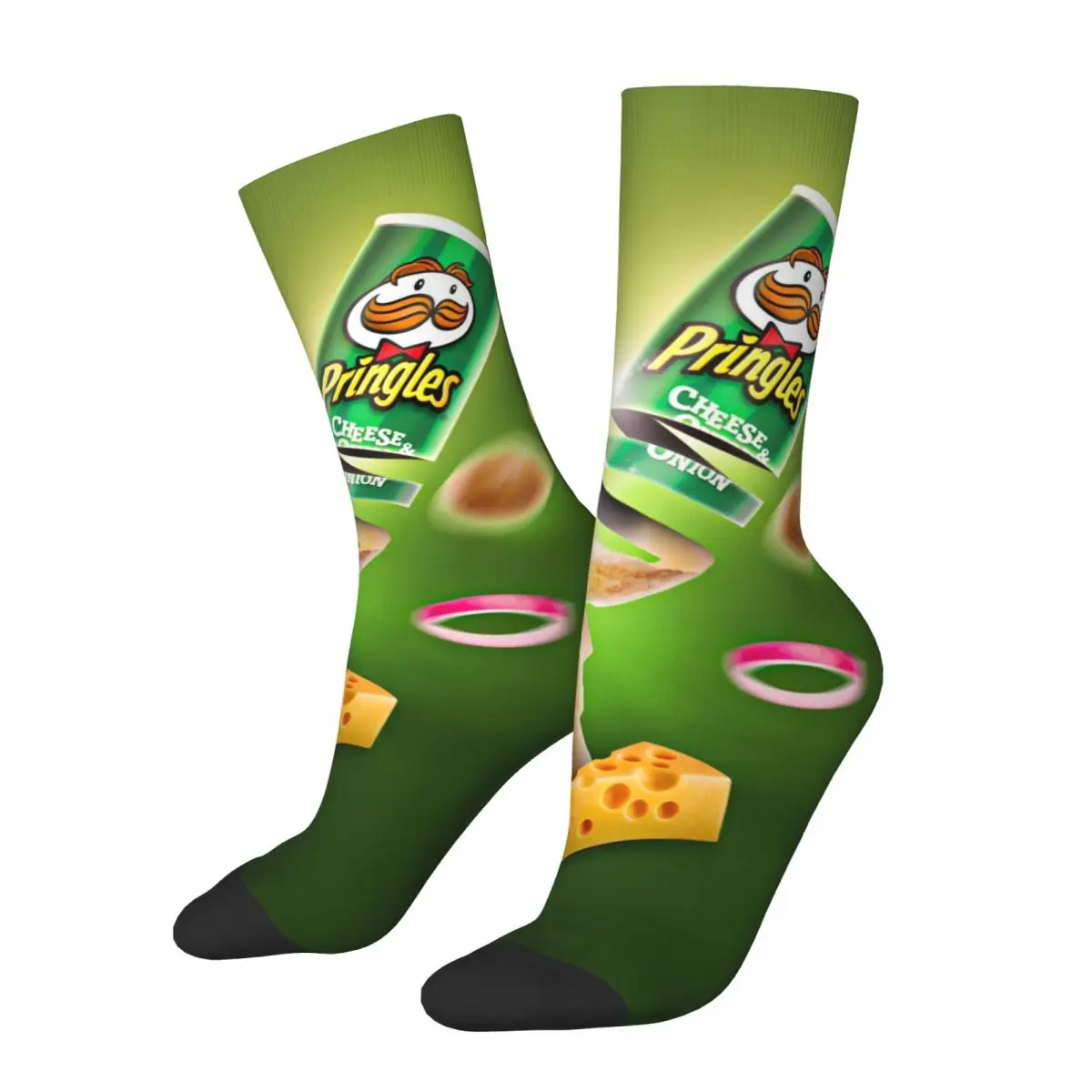 Pringles Chip Stockings Pattern Fashion Socks Winter Anti Slip Socks Men Climbing Breathable Socks