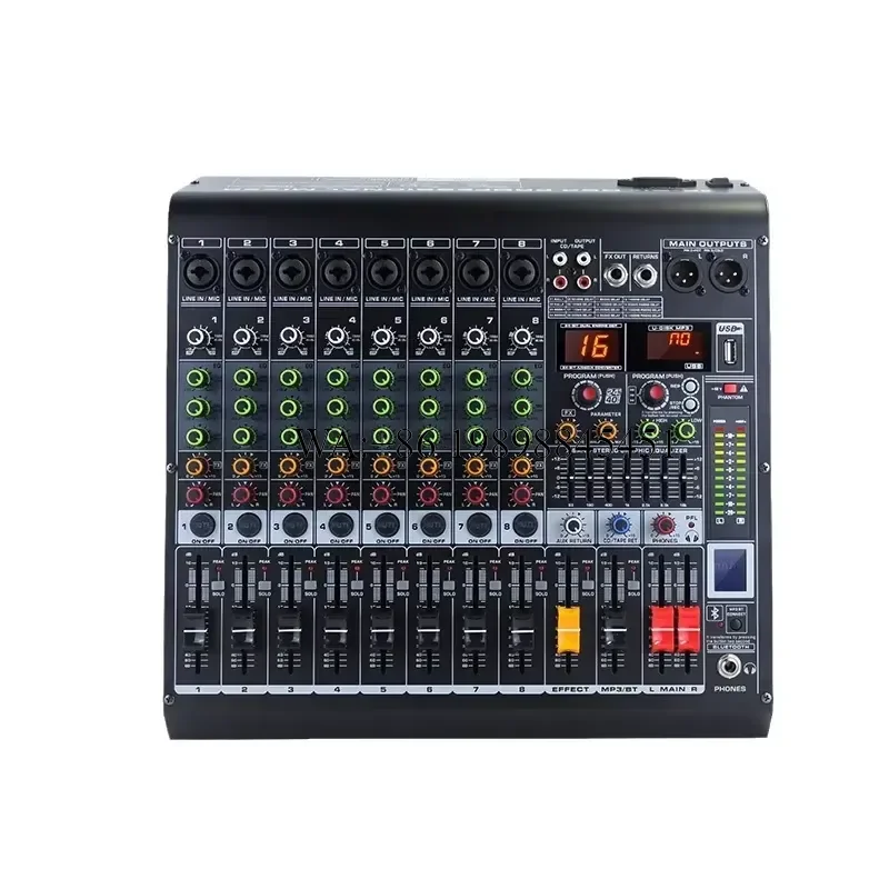 WMWMNU SIVG MC-8 Professional Audio Mixer 8-channel 16DSP Effects Dj Controller/audio Console Mixer for Small Show Live