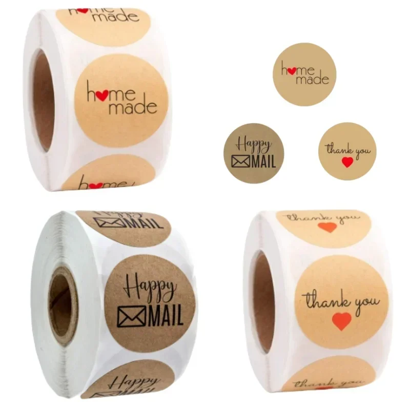 500 قطعة ملصقات قلب الحب لفة لطيف على شكل قلب ملصقات الختم لسكرابوكينغ الحرفية حفلة عيد ميلاد هدية التعبئة والتغليف القرطاسية