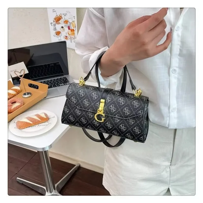 High-End Minimalist Diaper Bag, Elegant Crossbody Handbag for Women, Designer Logo Large Capacity Vintage Tote Mommy Bag for Dai