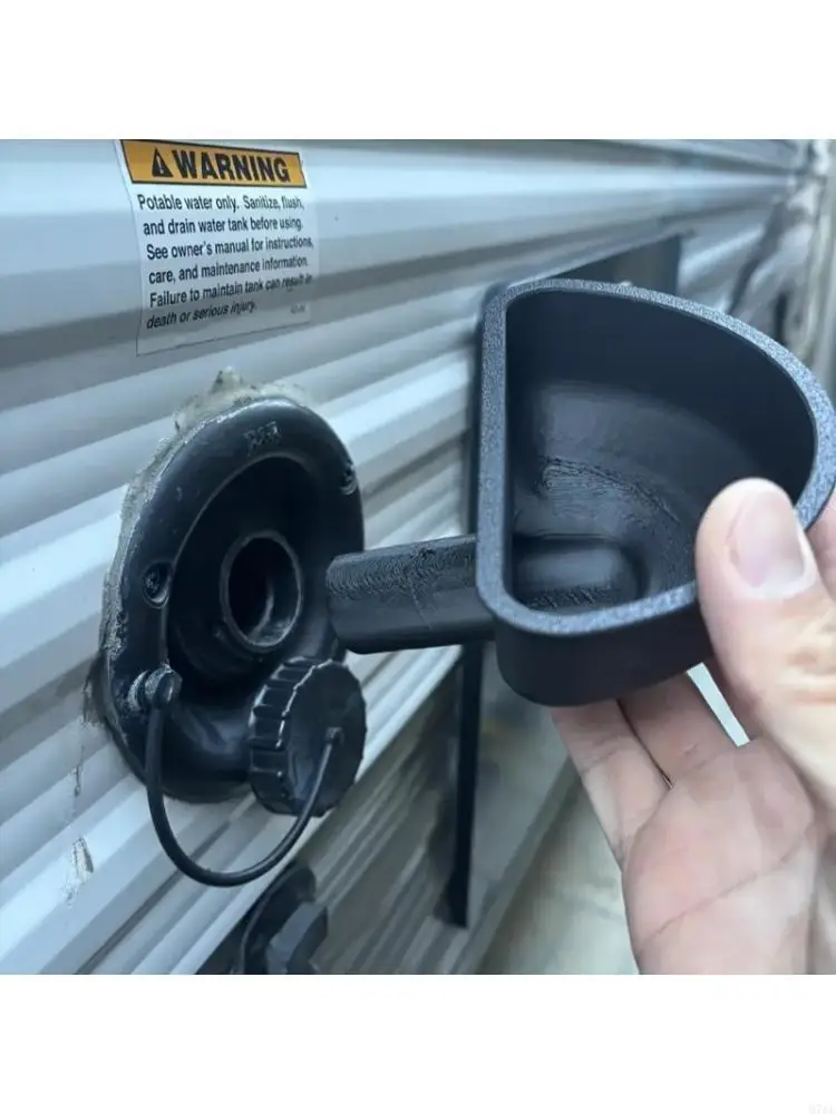 M76E Plastic Water Filling Funnel Water Filling For Trailers And Campers Ensures Leakproof Liquid Transfer