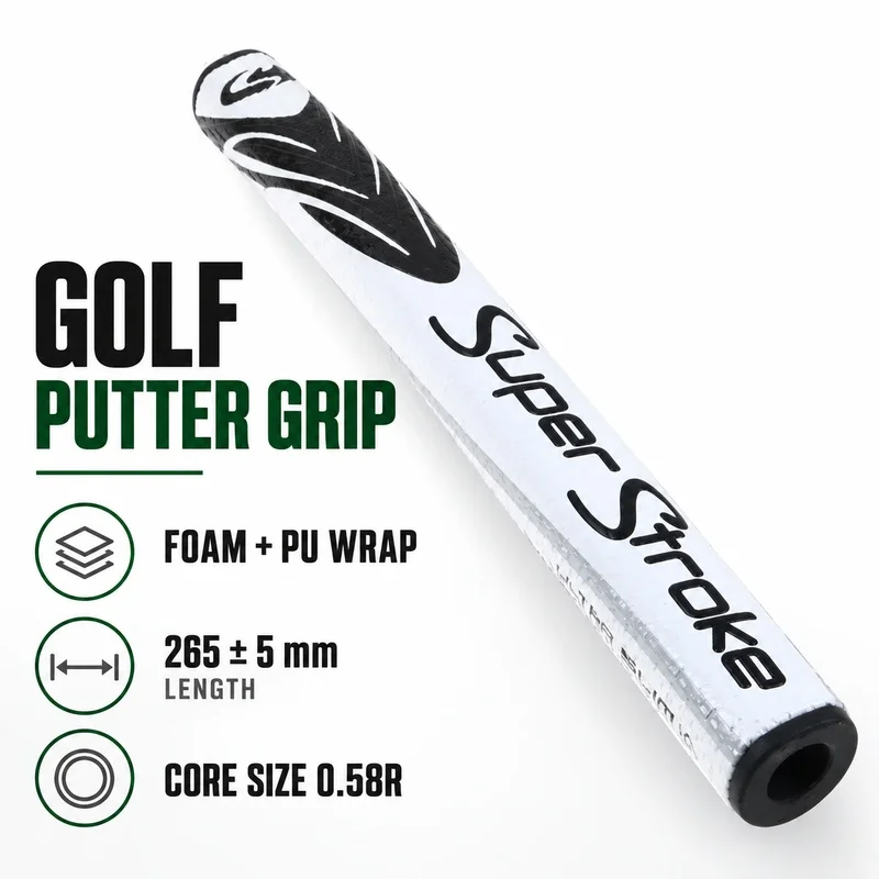 Lightweight PU Foam Golf Putter Grip, Slim Anti-Slip Replacement Handle with Comfortable Feel for Golf Clubs